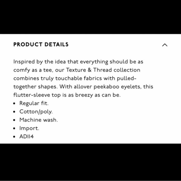 Madewell Texture & Thread Eyelet Flutter-Sleeve Top - Picture 4 of 4